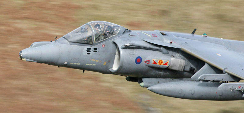 Harrier low level in LFA 7
